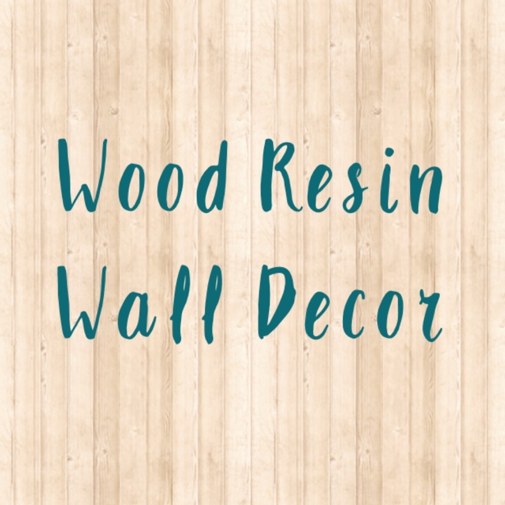 🌸 Handmade wood resin wall art 🌸